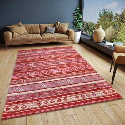 Abbildung von HANSE Home Teppich »Yara«, rechteckig, 5 mm Höhe, strapazierfähig, pflegeleicht, robust, Anti Slip