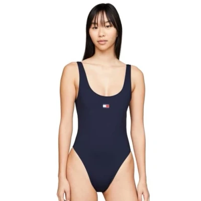 Abbildung von Tommy Jeans Heritage SONE Piece Badeanzug, Damen, Größe: XL, Dark night navy