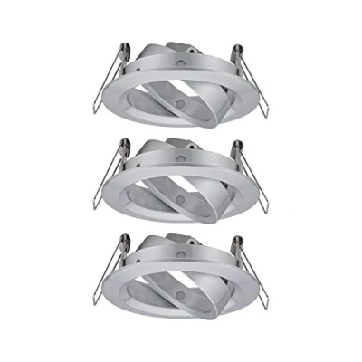 Abbildung von Paulmann 92490 Einbauleuchte Choose Spot schwenkbar max. 3x10W Deckeneinbaustrahler Alu gedreht Einbaulampe ohne Leuchtmittel