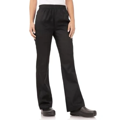 Abbildung von Chef Works Womens Basic Baggy Chefs Hose, Schwarz, S / Sml Small, Bundweite: 30 32 inch 76 81 cm, Polycotton, B223