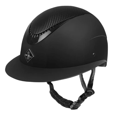 Abbildung von Fair Play Reithelm Apoleus Carbon Wide Visor Schwarz M