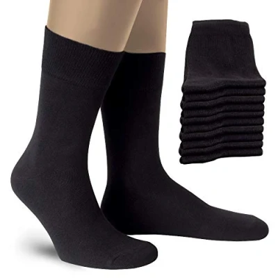 Abbildung von ALL ABOUT SOCKS Herren &amp; Damensocken Schwarz 39 42 strümpfe Damen (10er Pack) Baumwollsocken Herrensocken Schwarze Socken Frauen Baumwolle