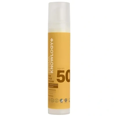 Abbildung von DermaKnowlogy Sonnencreme Gesicht LSF50 Allergiegeprüfter Sonnenschutz für Empfindliche Haut Ohne Parfüm, Farbstoffe, Octocrylen, Mikroplastik Coral &amp; ECO zertifiziert, Wasserfest, Vegan, 50 ml