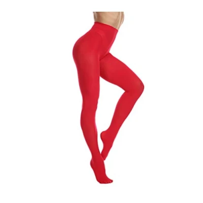 Abbildung von Nur die Damen Strumpfhose 80 Den Blickdicht Microfaser Weich Damenstrumpfhose (S/M, Rot)