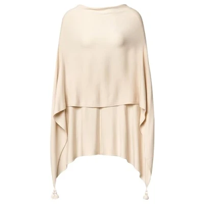 Abbildung von comma Poncho MIT Quasten Cape, Damen, Größe: One Size, Beige