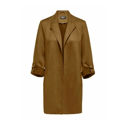 Abbildung von ONLY Onljoline LIFE OTW CC Kurzmantel, Damen, Größe: XS, Cognac