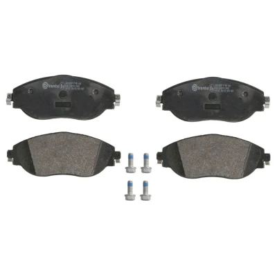 Abbildung von BREMBO P 85 166 Bremsbelagsatz PRIME LINE Ring mit akustischer Verschleißwarnung Bremssattelschrauben ohne Zubehör VOLKSWAGEN: Passat B8 Variant
