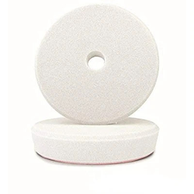 Abbildung von ALCLEAR 5095S 2er Set Polierpads Polierschwämme weich für RUPES Maschinen, Durchmesser Ø 95/80x25 mm, weiß