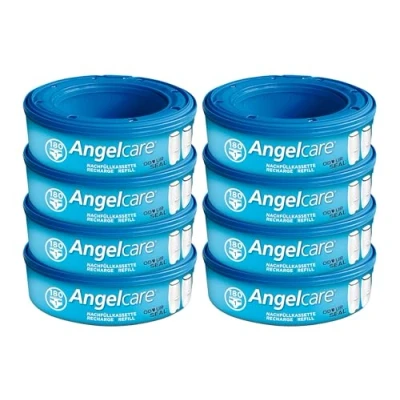 Abbildung von Angelcare 8er Pack Original Nachfüllkassetten für Windeleimer Comfort Plus