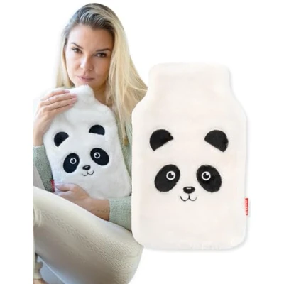 Abbildung von soxo Lustige Wärmflasche Mit Bezug Geschenk Für Frauen Männer Geschenke Lustig Wärmeflasche Panda
