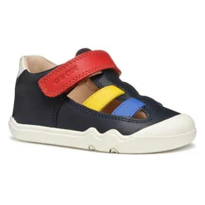 Abbildung von Geox B Steppieup Lauflernschuh für Kinder, Größe: 27, Blau Schuhe
