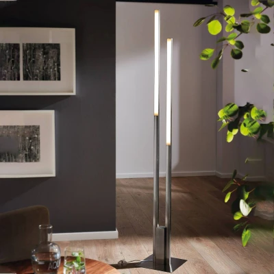 Abbildung von EGLO Stehlampe »FRAIOLI Z«, Leuchtmittel LED Modul fest integriert, Stehleuchte in nickel aus Alu 2X17W warmweiß kaltweiß