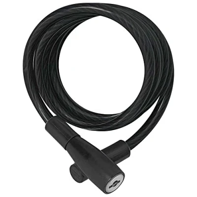 Abbildung von ABUS Spiralkabelschloss 3506K 6 mm starkes, flexibles Fahrradschloss Sicherheitslevel 1 180 cm Schwarz