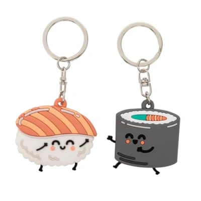 Abbildung von Mr. Wonderful Set mit 2 Schlüsselringen Sushi groß