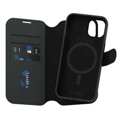 Abbildung von CARE by PanzerGlass Handyhülle »MagSafe Compatible Tango 2 in 1 Wallet Case für Apple iPhone 14«, Backcover, Schutzhülle, Handyschutzhülle, Case, Schutzcase, stoßfest