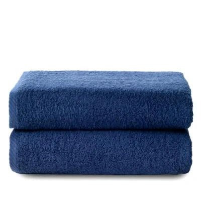 Abbildung von Top Towel Plus große Badetücher 2 Duschtücher 70 x 140 cm 100% Baumwolle Marineblau