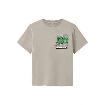 Abbildung von Name it Nkmmamun Minecraft Tshirt print für Kinder, Größe: 116, Peyote