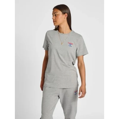 Abbildung von Hummel Hmlic Dayton Tshirt print, Größe: Medium, Grey melange