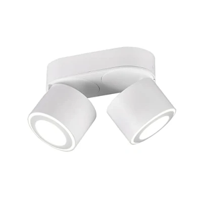 Abbildung von Trio Leuchten LED Deckeneinbau u. Aufbauleuchte Taurus 652910231, Metall Weiß matt, inkl. 2x 3.5 Watt + 1.5
