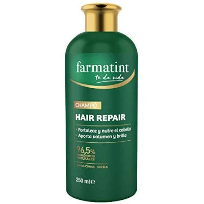 Abbildung von Farmatint Shampoo, 96,5 Prozent natürliche Inhaltsstoffe, stärkt und pflegt das Haar, ohne Silikone, SLS frei, 250 ml