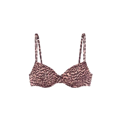 Abbildung von Lascana Bikinitop, Damen, Größe: 38xDD, Bordeaux bedruckt
