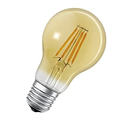 Abbildung von LEDVANCE Smarte LED Lampe mit WiFi Technologie für E27 Sockel, goldenes Glas ,Warmweiß (2400K), 680 Lumen, Ersatz herkömmliche 53W Leuchtmittel, smart dimmbar, 1 er Pack