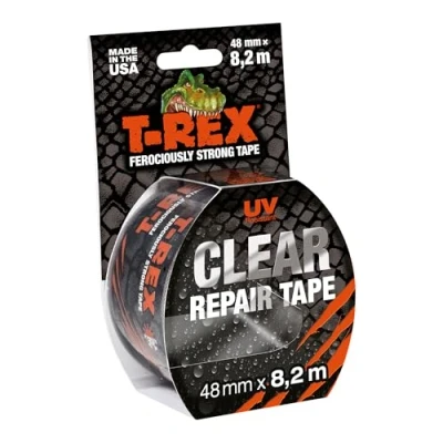 Abbildung von T Rex 820 48 Klebeband Transparent Flexibles Panzertape für unsichtbare Reparaturen &amp; Fixierungen Wetterfest Vielseitig 48mm x 8,2m