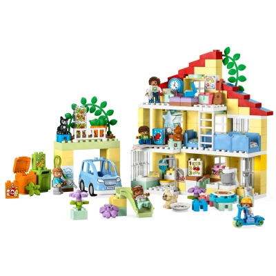 Abbildung von LEGO® Konstruktionsspielsteine »3in1 Familienhaus (10994), DUPLO«, (218 St.), Made in Europe