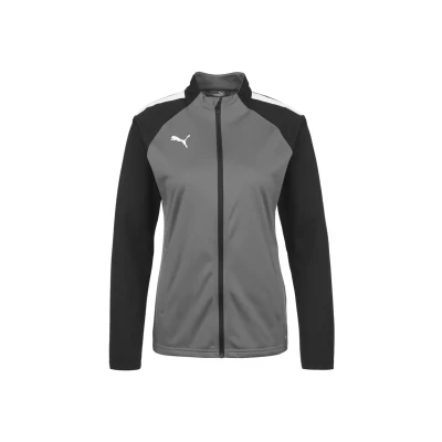 Abbildung von puma Teamliga Laufjacke, Damen, Größe: XS, Smoked pearl / white