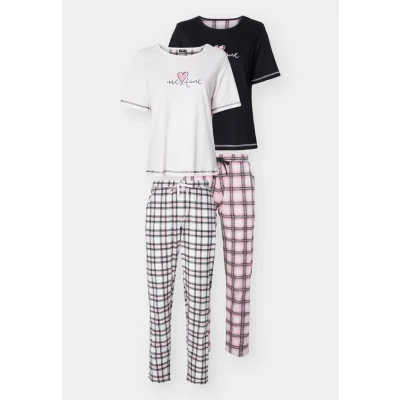 Abbildung von Vivance Dreams Pyjama, (Packung, 4 tlg.), im Doppelpack mit Karomuster