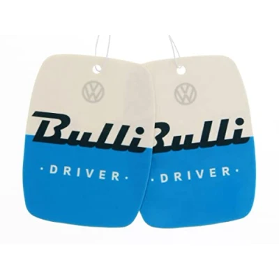 Abbildung von BRISA VW Collection Volkswagen Luft Erfrischer Duft Spender fürs Auto im T1 Bulli Bus Motiv 2er Set (Bulli Driver/Fresh/Blau)