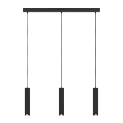 Abbildung von EGLO connect.z Smart Home LED Pendelleuchte Balamorta Z, Hängelampe 3 flammig aus Metall in schwarz und weiß, ZigBee, App Sprachsteuerung Alexa, warmweiß kaltweiß, RGB, dimmbar