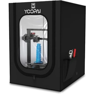 Abbildung von YOOPAI 3D Drucker Gehäuse für Creality Ender 3/ 3 V2/ Pro/ Anycubic/ Elegoo und So Weiter, Feuerfest &amp; Staubdicht Zelt Konstante Temperatur Abdeckung 550*650*750 mm