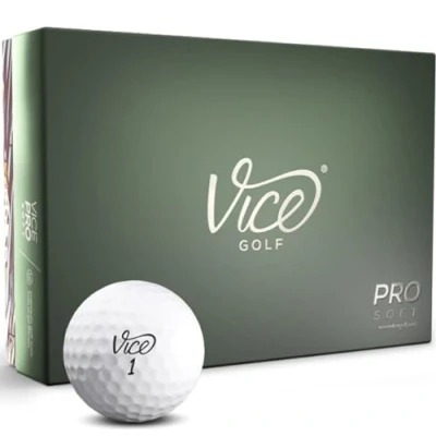 Abbildung von Vice Golf Pro Soft Golfbälle, Weiß (EIN Dutzend)