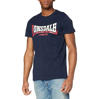 Abbildung von Lonsdale TWO TONE Tshirt print, Herren, Größe: XXL, Navy