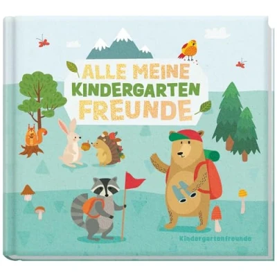 Abbildung von Freundebuch Kindergarten &quot;Waldfreunde&quot; Alle meine Kindergartenfreunde: Freundealbum zum Malen, Ankreuzen, Ausfüllen nachhaltig &amp; klimafreundlich