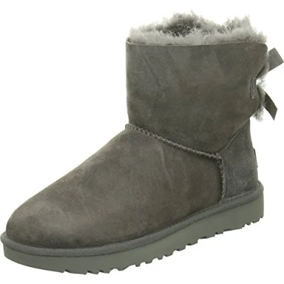 Abbildung von UGG MINI Bailey BOW Stiefelette, Damen, Größe: 41, Grey Schuhe