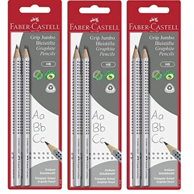 Abbildung von Faber Castell 111992 Bleistift Jumbo Grip HB, 2er Set (6er Set)