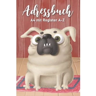 Abbildung von Adressbuch A4 mit Register A Z: Telefonnummern und Adressen Z din A4.