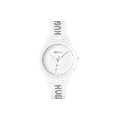 Abbildung von HUGO Analog Quarzuhr für Damen Kollektion #LIT for HER mit Silikonarmband 1540165