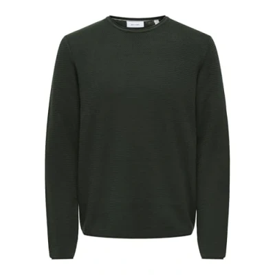 Abbildung von Only &amp; Sons Normal Geschnitten Rundhalsausschnitt Strickpullover, Herren, Größe: Small, Rosin