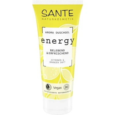 Abbildung von SANTE Naturkosmetik Energy Aroma Duschgel Zitrone &amp; Orange 200 ml Belebendes mit Natürlichen Düften Vegan Dermatologisch Getestet Erfrischende Pflegedusche