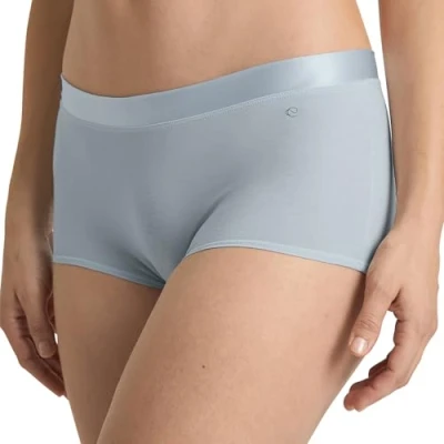 Abbildung von CALIDA Cate Panty Damen, Regular Cut, Flacher Bund mit Satinblende, aus 100% PIMA Baumwolle