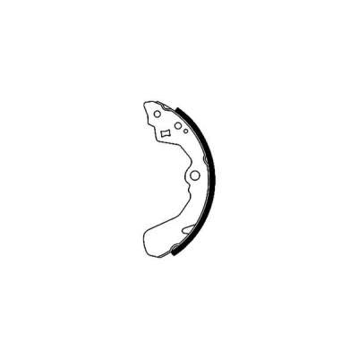 Abbildung von TEXTAR 91039001 Bremsbacken 200 32 ohne Handbremshebel SUZUKI: SWIFT 3, Liana Hatchback, Baleno I DAIHATSU: CHARADE 3