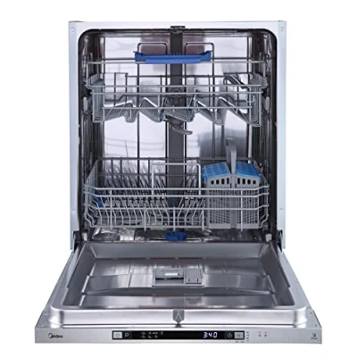Abbildung von Midea SV 4.60 wi Geschirrspüler Vollintegriert 60cm, 14 Maßgedecke, 8 Programme, Automatische Türöffnung, LED Display, Leise, Vollwasserschutz, Spülmaschine Unterbaufähig