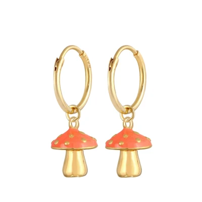 Abbildung von Elli LUCK Mushroom Ohrringe, Damen, Größe: One Size, Orange