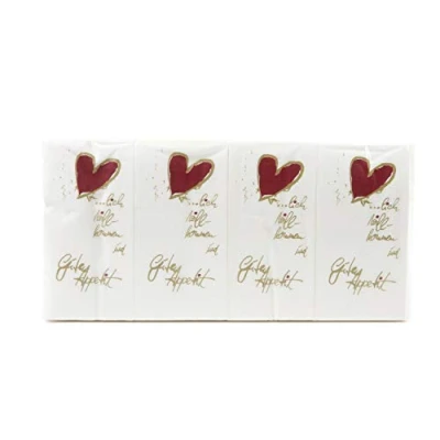 Abbildung von Funny Motivservietten, 2 lagig, Herzlich Willkommen / Guten Appetit 33 x cm 1/8 Falz, 8er Pack (8 250 Stück), Mittel, weiß