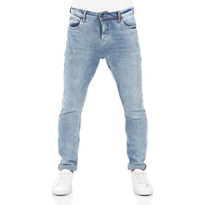 Abbildung von riverso Jeans Herren Stretch Tapered Fit RIVToni Jeanshose Hose Denim, Farbe:Dark Blue Denim (D212), Größe:34W / 34L