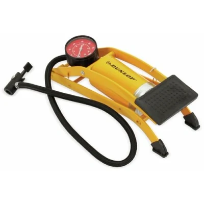 Abbildung von Dunlop Fußpumpe mit Manometer, Yellow, 23.7 x 8.5 7 cm, 417684