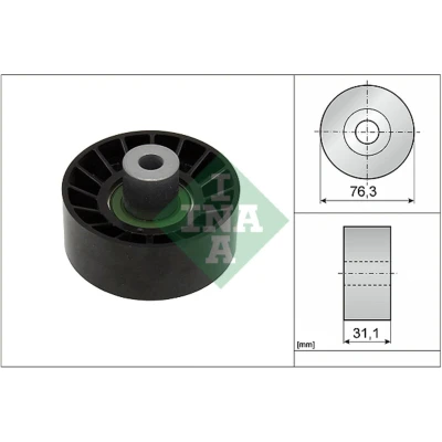 Abbildung von INA 532 0776 10 Umlenkrolle FORD: Transit Mk6 Platform / Chassis, Van